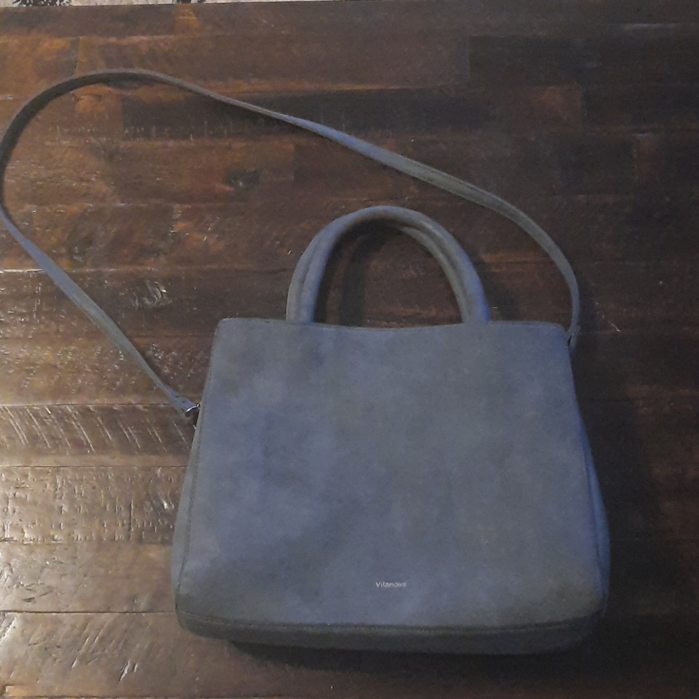 Faux suede purse